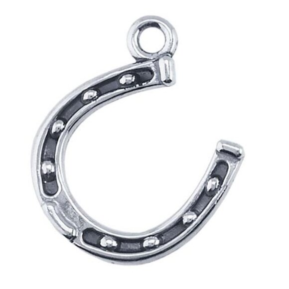 Sterling Silver Horseshoe Pendant - Picture 2 of 16